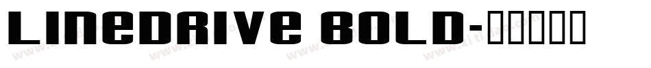 LineDrive Bold字体转换